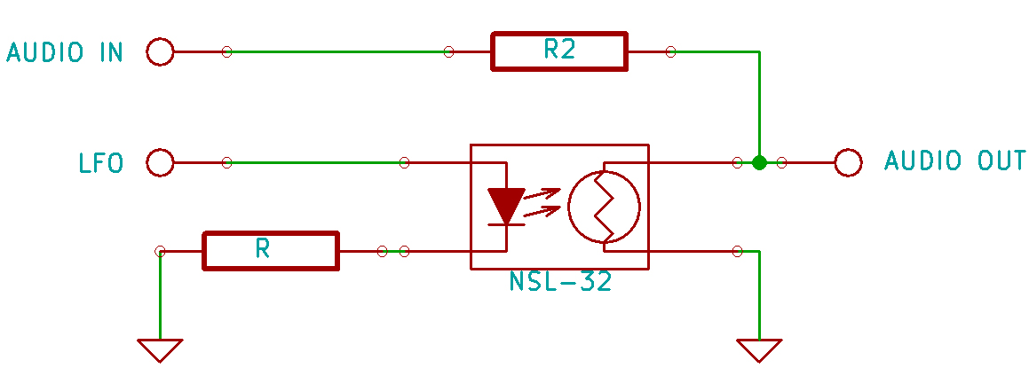 NSL32 contrôlant un diviseur de tension